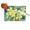 thumbnail image 2 of South Carolina Yellow Jessamine in Watercolor Glass Cutting Board Large 12 in x 15 in, 2 of 5
