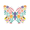 Floral Butterfly, variant on DIAMOND DOTZ® Hope + Love Iron-On 'N' Dot Transfers