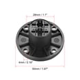 thumbnail image 2 of Uxcell 4-Pole Panel Mount Connector Speaker Jack Twist Lock, Round Speaker Jack Plate with Metal Insert 6Pcs, 2 of 3