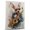 American Hairless Terrier, variant on Barbet Dog Playing Saxophone Wall Stretched Canvas Size 8x12 – Barbet Canvas Art for Dog Lovers, Saxophone Canvas Wall Decor
