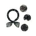 thumbnail image 4 of INSPIRE CHIC Mujeres Bufandas de Chifón - 25.6" x 25.6" - Pañuelo Cuadrado con Estampado Floral Bufanda de Cuello Neckerchief Floral Negro, 4 of 6
