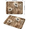 thumbnail image 2 of Summer Daisy Flowers Dish Drying Mat for Kitchen Counter 18x24 Inch Rustic Daisy Absorbent Dish Drying Mat Wood Microfiber Reversible Drying Pad Dish Drainer Mat for Countertops Tableware Decor, 2 of 6