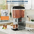 thumbnail image 4 of Garvee Commercial Drink Dispenser, 4.75 Gallon Beverage Dispenser with Powerful Motor for Restaurants, Hotels, 150W, Silver, 4 of 8