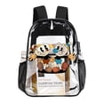thumbnail image 4 of Cuphead Mugman Brothers Clear Backpack Transparent Bag 17 Inch Large Capacity Laptop Daypack Clear Through Backpack Travel Bag For School Daily Office Holiday, 4 of 8