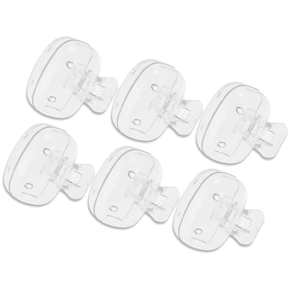 Vocoste 6 Pcs Lightweight Fish-Shaped Toothbrush Covers for Travel Clear Plastic