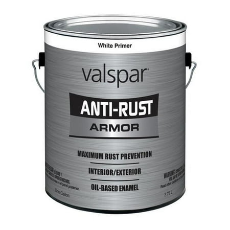 Valspar 1017044 1 gal Anti Rust Primer, Galvanized White
