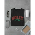 thumbnail image 3 of Holly Jolly - Festive Christmas T-shirt Men's, 3 of 3