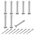 thumbnail image 1 of Paquete de 8 Pasadores de Clevis M3x10mm, Pasador de Cabeza Plana de Acero Inoxidable de Un Solo Orificio con Pasadores de Seguridad para Reparación de Mecánica de Remolques e Instalación de Muebles, 1 of 7