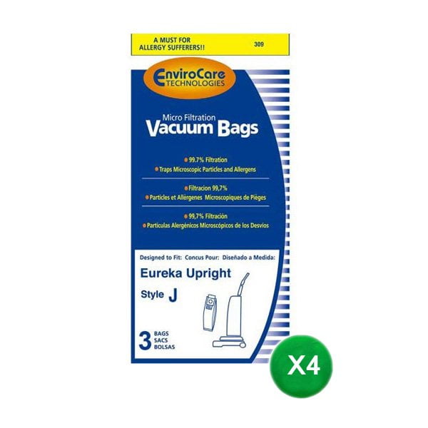 [12] Eureka Allergy Style J Vacuum Bags, Athena, Boss Power Upright