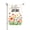Color 1, variant on Joocar Spring Garden Flag Hello Spring Flowers Butterflies Linen Summer Garden Flags for Outside 12x18 inch