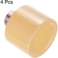 thumbnail image 3 of HARFINGTON 4pcs Empty Glass Diffuser Bottle 140ml/4.7oz Refillable Fragrance Accessories Aromatherapy Jar Container for Replace Reed Diffuser Home Bathroom Pale Orange with Gold Tone Cap, 3 of 6