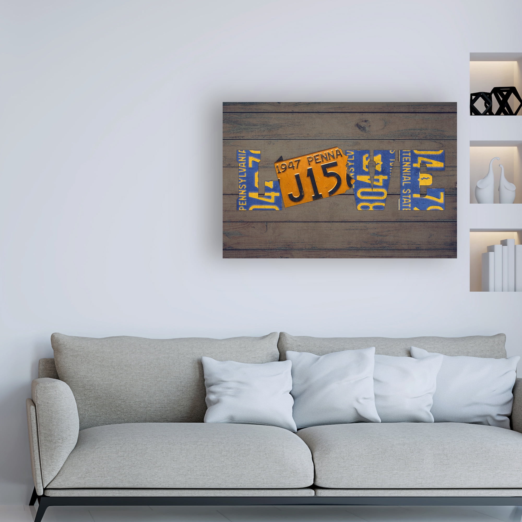 Trademark Fine Art 'PA State Love' Canvas Art by Design Turnpike