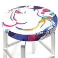 thumbnail image 3 of Gukieu Colorful Bulldog Print Round Chair Cover, Dust-proof and Non-slip Bar Chair Protective Cover, Suitable for Bars, Restaurants, Offices-13 inch, 3 of 7