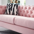 thumbnail image 6 of Modern Tufted Velvet Living Room Sofa, 84.25''W Couch,Pink, 6 of 10