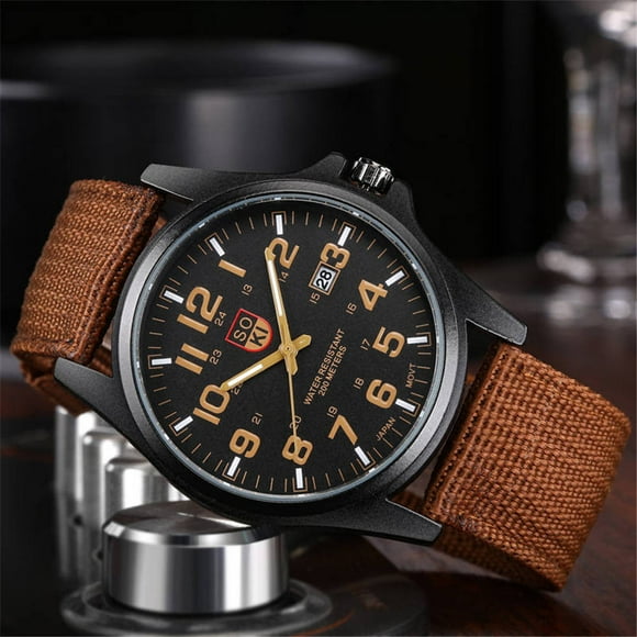 Sales Today Clearance! Couple Fashion Nylon Strap Analog Quartz Round Wrist Watch, Stylish Matching Couple Watches, Comfortable and Durable Watches for Men and Women Deal of the Day!