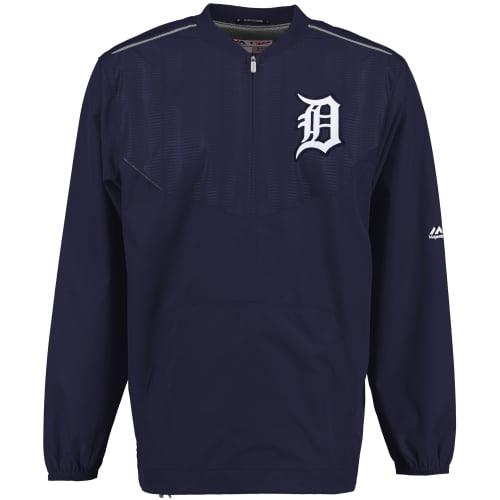 Detroit Tigers Majestic On Field Cool Base Training Half-Zip Jacket Navy by MAJESTIC LSG