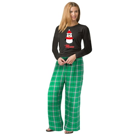 

Matching Family Christmas Pajamas Women s Winter Penguin 2-Piece Pajama Set