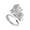 Silver-D, variant on TIMIFIS Rings Knuckle Stacking Rings Women's Fashion Opening Ring Couple Ring Opening Letter Ring Jewelry Rings for Women;Teen Girls;Man ummer