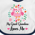 thumbnail image 4 of Inktastic My Great Grandma Loves Me Owl Girls Baby Bib, 4 of 4