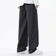 thumbnail image 3 of Dovford Men's Flap Pocket Denim Cargo Pants Straight Leg Skateboard Jean Trousers, 3 of 4