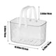 thumbnail image 3 of Cesta de Baño de Plástico Transparente con Diseño Rectangular -, Transparente MNFD, 3 of 6