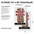 thumbnail image 2 of Belgian Waffle On A Stick (2-PACK) 24" x 36" Vinyl Decals | Sign Insert Peel & Stick Decals Stickers Window Signs, 2 of 2