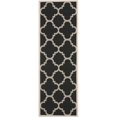 thumbnail image 1 of Safavieh Courtyard Black Indoor Outdoor Rug - Runner 2'4" x 14', 1 of 5