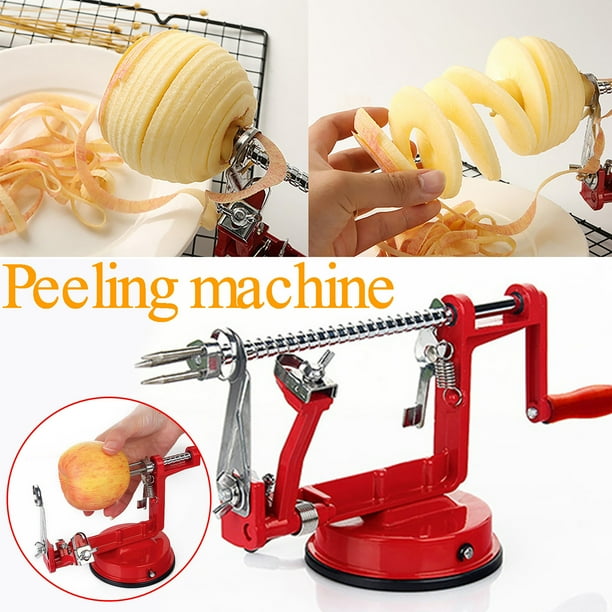 Pelador de Frutas Xihbxyly de Acero Inoxidable 3 En 1 Máquina Cortadora Manual Herramientas de Cocina