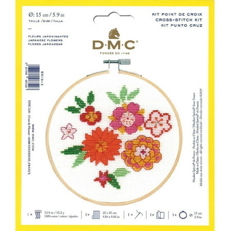 UPC: 0077540987528 | DMC Counted Cross Stitch Kit Japanese Flower