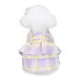 thumbnail image 4 of CSChome Robe pour Animaux Ourlet Superposé Confortable à Carreaux Doux Lavable Accessoire Photo Polyester Fournitures Ourlet Superposé, 4 of 7