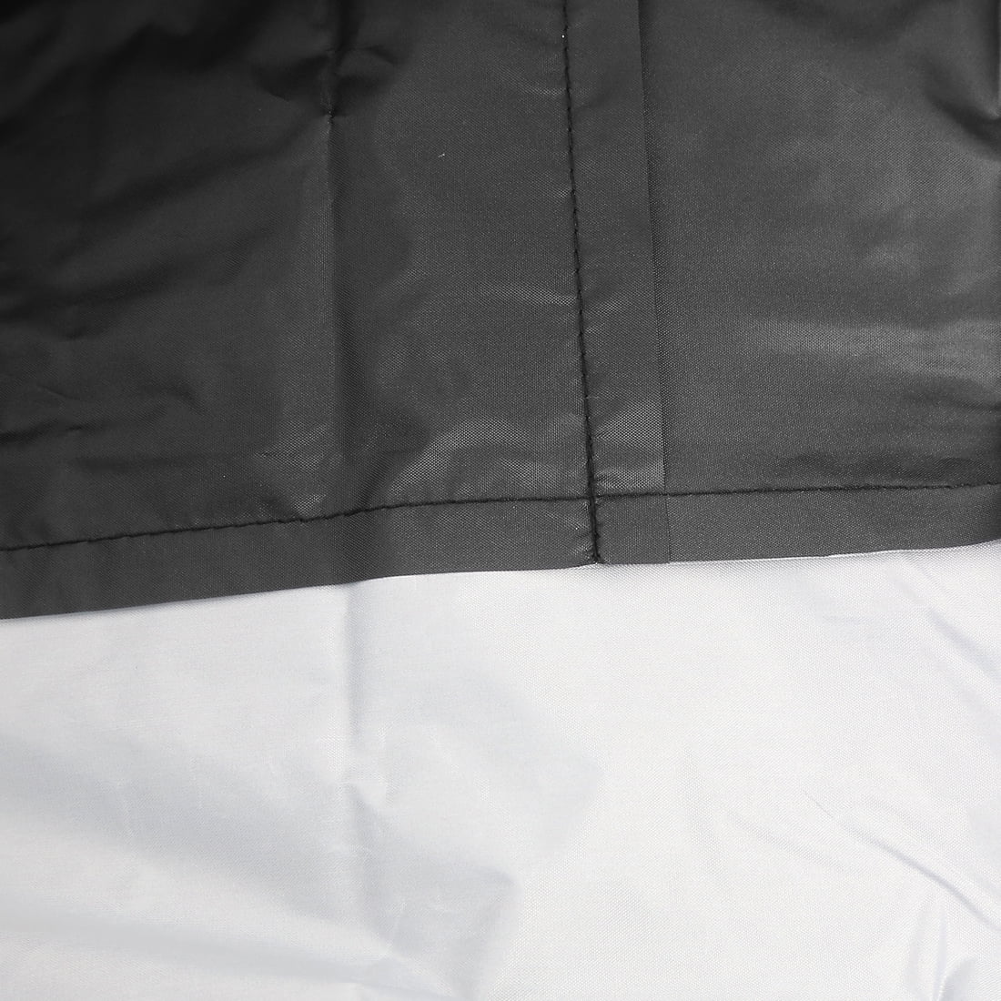Black+Silver Waterproof Motorcycle Bike Cover Scooter Rain Outdoor Protector
