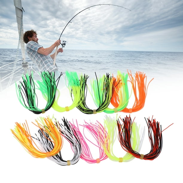 Silicone Fishing Skirts, Rch Colors Elastic Fishing Jig Skirts For DIY Bait  Accessories 