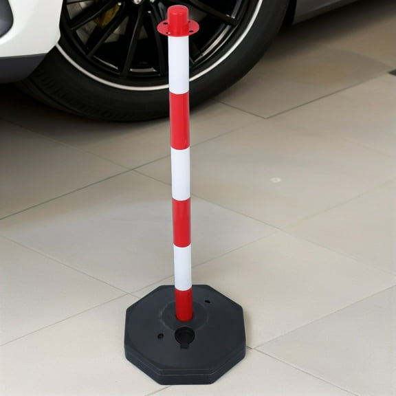 Hemoton Portable Traffic Warning Column Traffic Safety Cones For Parking And Driveway Security Visibility Safety Cones For Traffic Control And Safety