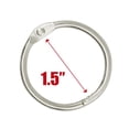 thumbnail image 4 of 50 Pack Loose Leaf Binder Rings, Silver 1.5" (38mm) Capacity, for Index Cards Album Notebook Crafts Paper, Keychain Key Rings Steel Metal Book Rings, 4 of 10