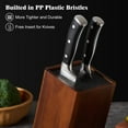 thumbnail image 2 of Universal Knife Block without Knives, Acacia Wood Knife Holder/Knife Organizer with Removable Plastic Bristles for Kitchen Counter Knife Storage Rack, 2 of 4