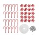 thumbnail image 1 of Adornos colgantes navideños con forma de bastón de caramelo, cuentas espaciadoras de 25 m de largo. 35mm Rojo Blanco, 1 of 9