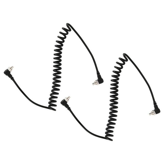 Câble de Synchronisation Flash, Ligne à Ressort pour Caméra, Cordon PC de Synchronisation Flash Mâle à Mâle pour Studio