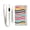 Colorful Wavy Line, variant on Nylon Trifold Card Wallet with ID Window Zipper Pocket for Men Women Teen Cats on House with Moon