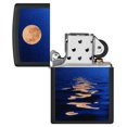 thumbnail image 6 of Zippo Full Moon Black Light Design Black Matte Pocket Lighter, 6 of 6