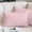 Pink, variant on Pink Geometric Pillow Covers, Linen Long Throw Pillow Case, Modern Minimalism Solid Color Striped Holiday Pillow Protector Decorative Cushion Cover for Living Room/Bedroom 12" x 20"