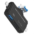 thumbnail image 3 of Adaptador OTG USB 2.0, Lector de Tarjetas SD, USB C, Lector de Tarjetas TF/Micro-SD, Adaptador de Lector de Unidad Flash OTG Iluminado., 3 of 6