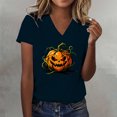 thumbnail image 2 of Bovemsi Tops for Women Trendy Loose‑Fit V‑Neck Graphic Short‑Sleeve Prints Fashion Outfits Clothes XXL, 2 of 4