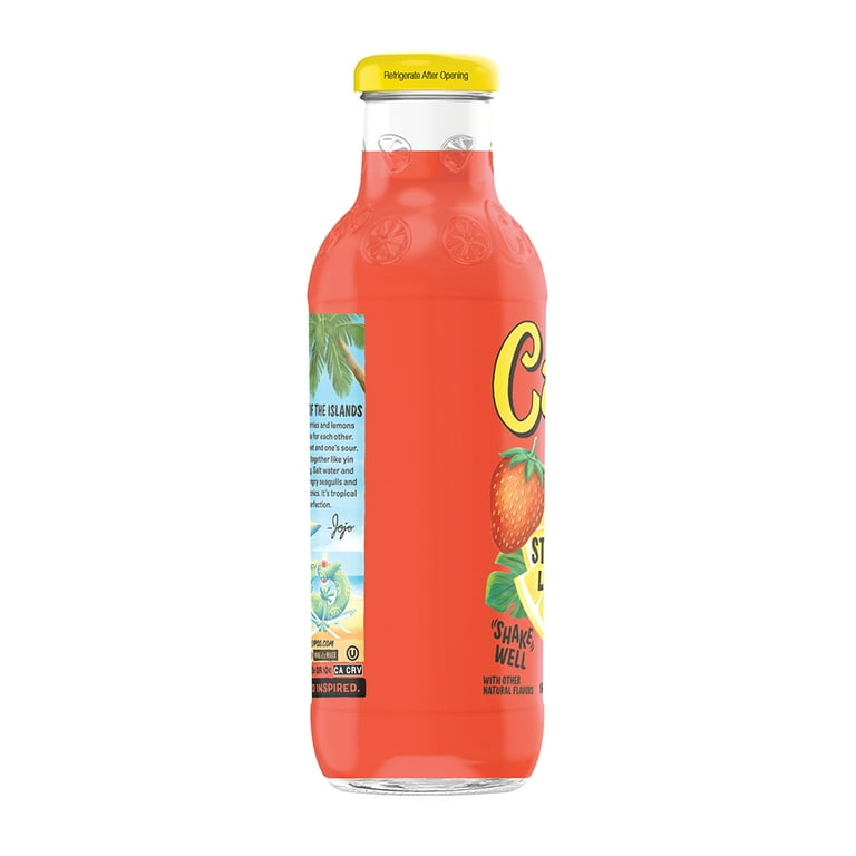 Calypso Natural Strawberry Lemonade Juice Drink 16FlOz - Walmart.com