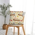 thumbnail image 5 of Yiaed Dachshund Dog And Flower Print Pillow Covers Super Soft Decorative Square Throw Pillow Covers Case Cushion Covers for Sofa Couch Bedroom Car Decor（No pillow core）-26"x26", 5 of 7
