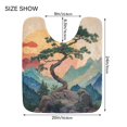 thumbnail image 5 of Yayeee Bath Rug for Bathroom Floor Non Slip Rectangle Fluffy Soft Absorbent Mat, 16"x24", Pine Tree at Dawn, 5 of 7