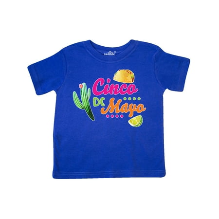 

Inktastic Cinco De Mayo with Cactus Lime and Taco Gift Toddler Boy or Toddler Girl T-Shirt