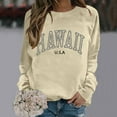 thumbnail image 2 of Chandail à Col Rond Imprimé pour Femmes, Manches Longues, Mode Urbaine, Décontracté, Confortable, Mode, 2 of 6