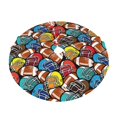 thumbnail image 6 of Christmas Tree Skirt, American Football Soft Plush Christmas Tree Decorations Indoor, Tree Skirts Mat for New Year Halloween Holiday Christmas Party Decor 30", 6 of 6