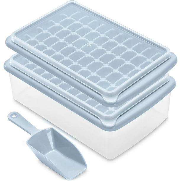 Yibgeem Round Ice Cube Tray,Mini Ice Trays for Freezer with Lid