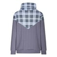 thumbnail image 4 of POROPL Crewneck Sweatshirts Women Long Sleeve Sweatshirts Plaid Pullover Tops Casual Fall Outfits, 4 of 6